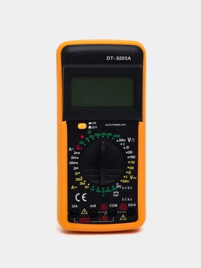 Мультиметр цифровой DT9205A, с звуковой прозвонкой